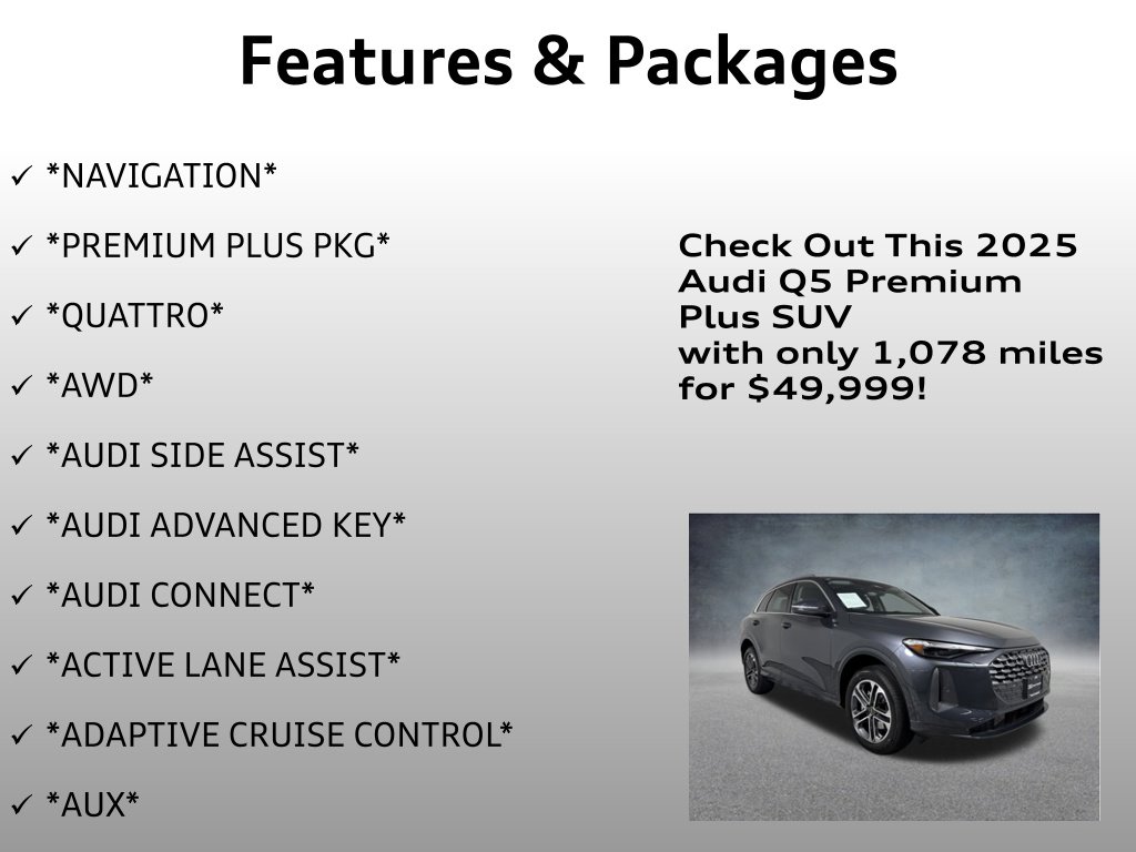 Used 2025 Audi Q5 Premium Plus w/ Premium Plus image 4