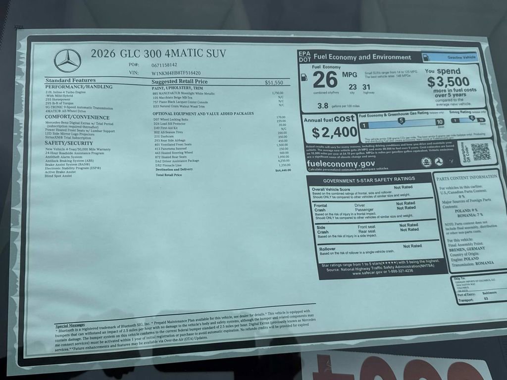 New 2026 Mercedes-Benz GLC 300 4MATIC image 9