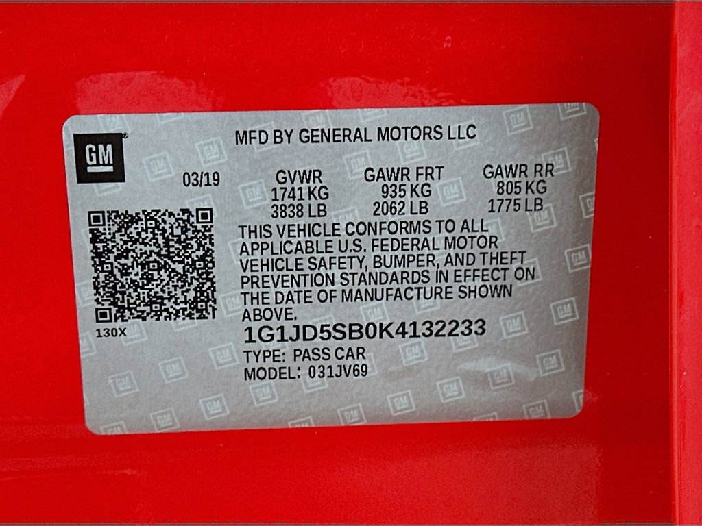 Used 2019 Chevrolet Sonic LT w/ Convenience Package FWD image 34