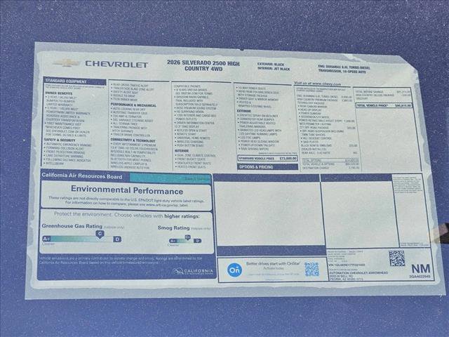 New 2026 Chevrolet Silverado 2500 High Country w/ High Country Premium Package image 16