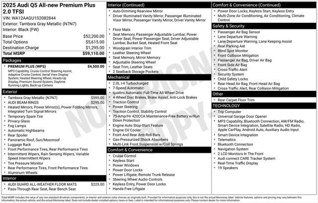 Certified 2025 Audi Q5 Premium w/ Premium Plus AWD/4WD image 56