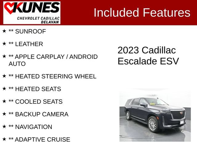 Used 2023 Cadillac Escalade ESV Premium Luxury AWD/4WD image 3
