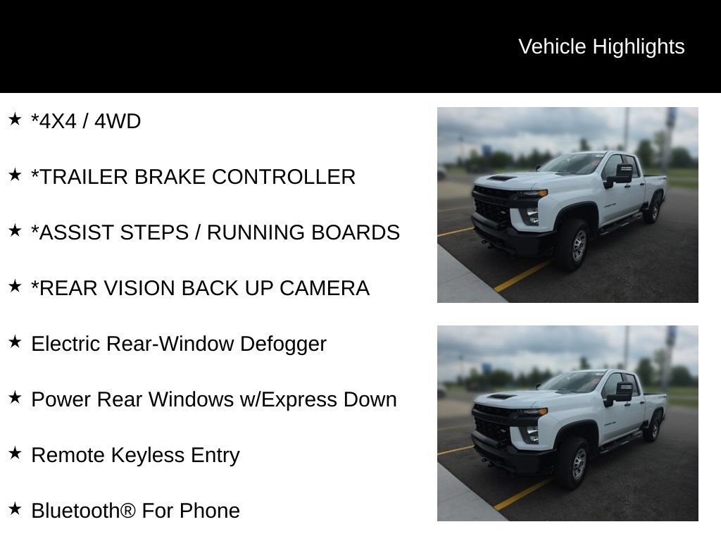 Used 2020 Chevrolet Silverado 2500 W/T w/ WT Convenience Package AWD/4WD image 5