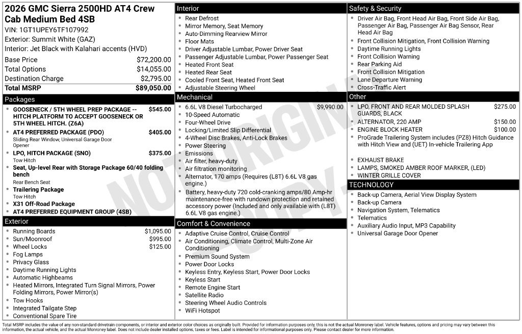 Used 2026 GMC Sierra 2500 AT4 AWD/4WD image 45