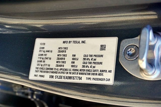 Used 2021 Tesla Model 3 Standard Range Plus image 40