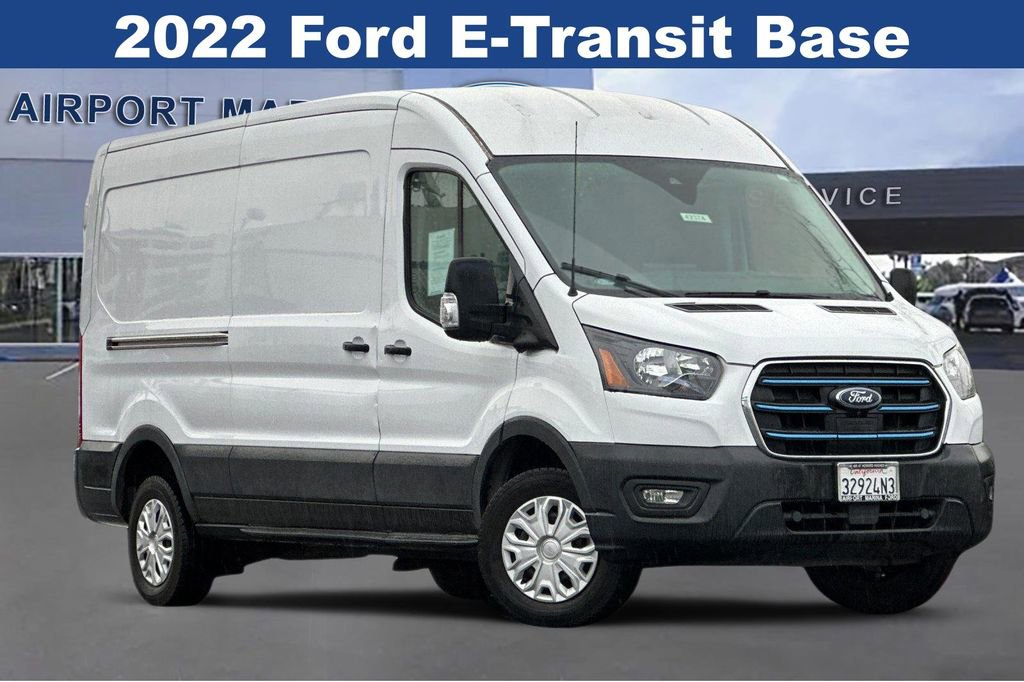Used 2022 Ford E-Transit Medium Roof w/ Load Area Protection Package image 2