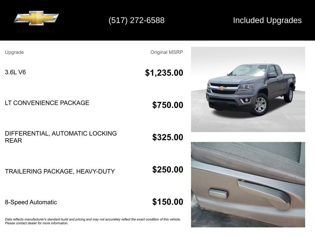 Used 2018 Chevrolet Colorado LT w/ LT Convenience Package AWD/4WD image 5