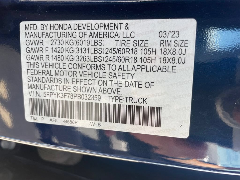 Used 2023 Honda Ridgeline RTL-E image 36