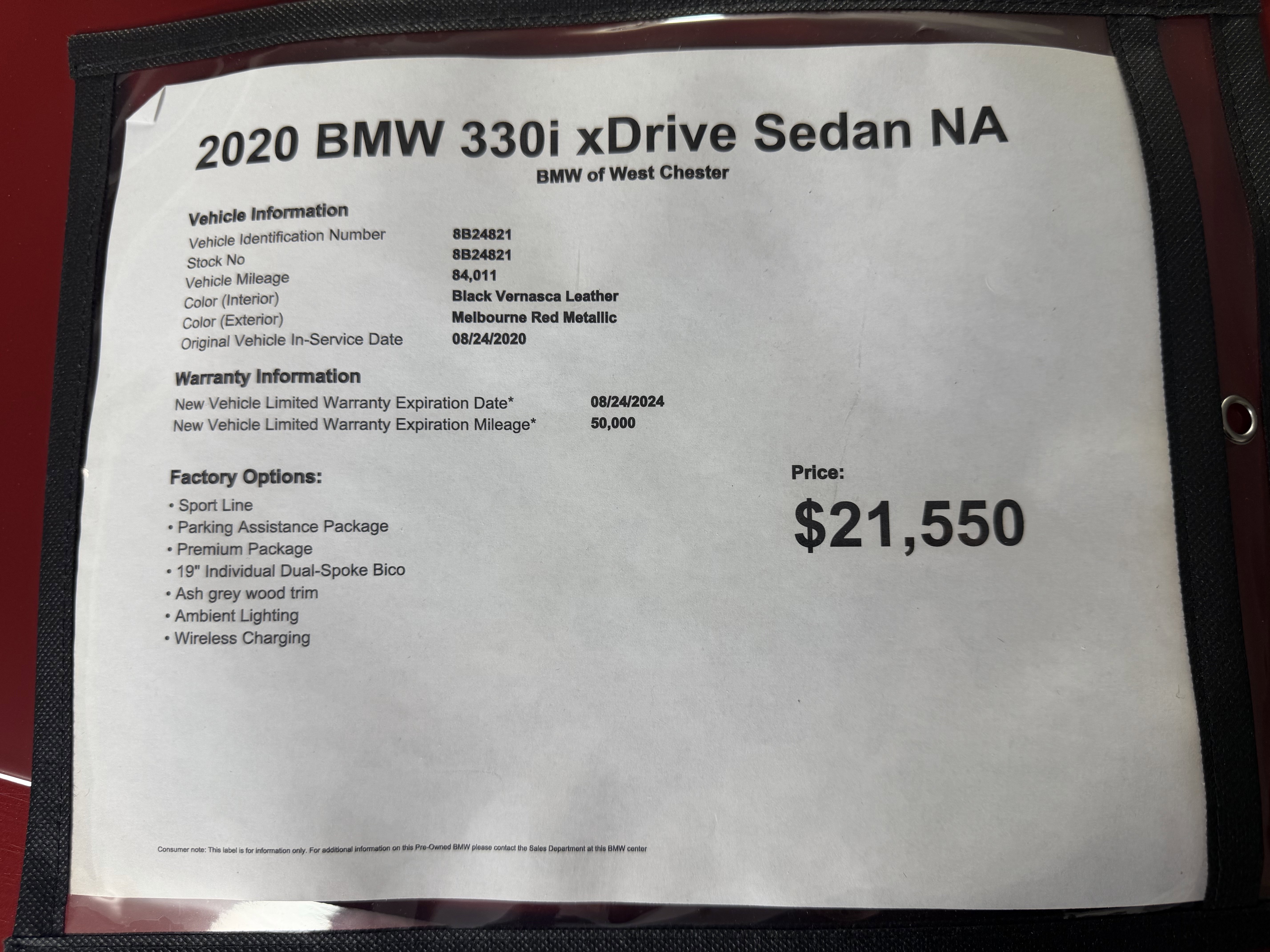 Used 2020 BMW 330i xDrive Sedan w/ Premium Package AWD/4WD image 19