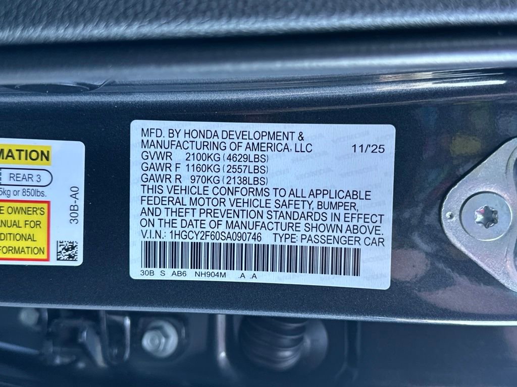 New 2025 Honda Accord EX-L image 31