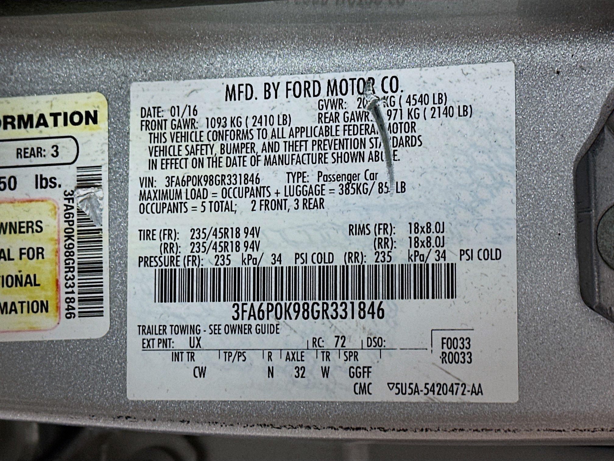 Used 2016 Ford Fusion Titanium FWD image 30