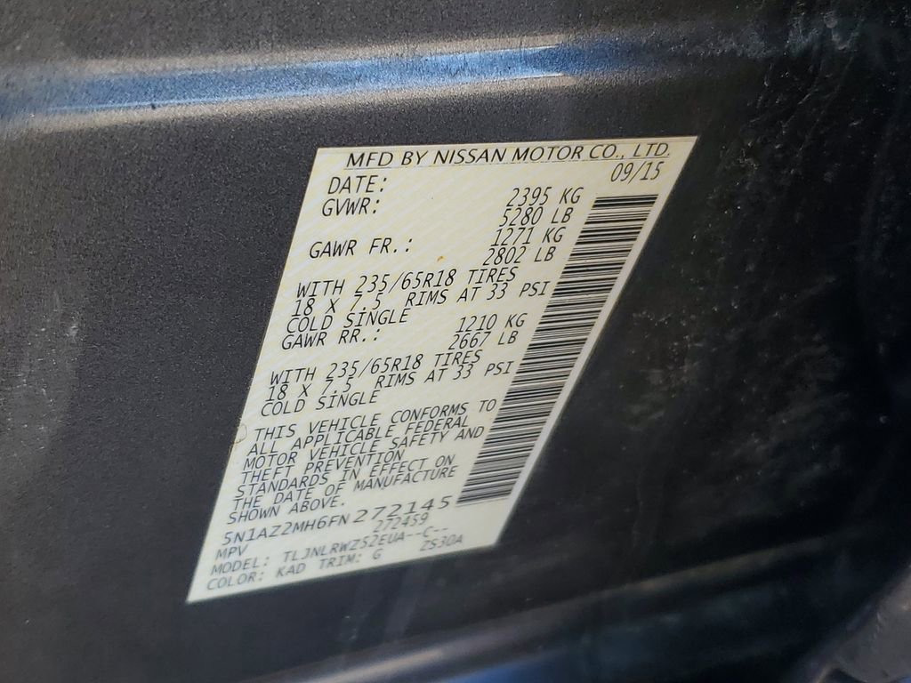 Used 2015 Nissan Murano SL w/ SL Technology Package image 39