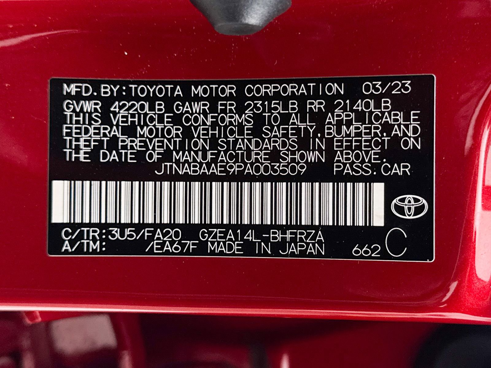 Used 2023 Toyota Corolla Core w/ Performance Package image 41