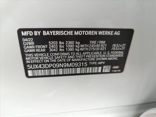 Used 2022 BMW X3 sDrive30i w/ M Sport Package 2 image 25