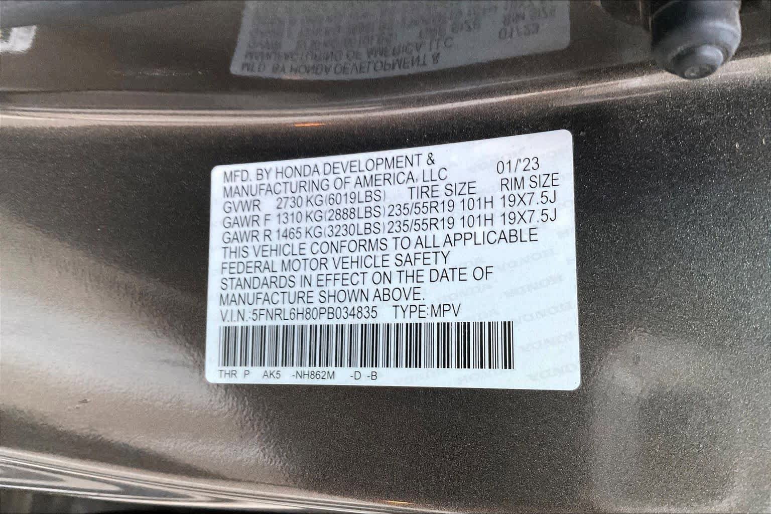 Used 2023 Honda Odyssey Touring image 35
