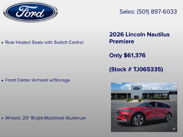 New 2026 Lincoln Nautilus Premier w/ Equipment Group 102A AWD/4WD image 30