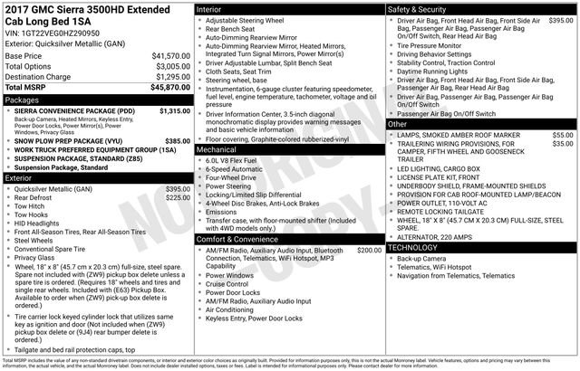 Certified 2017 GMC Sierra 3500 4x4 Double Cab w/ Sierra Convenience Package image 35