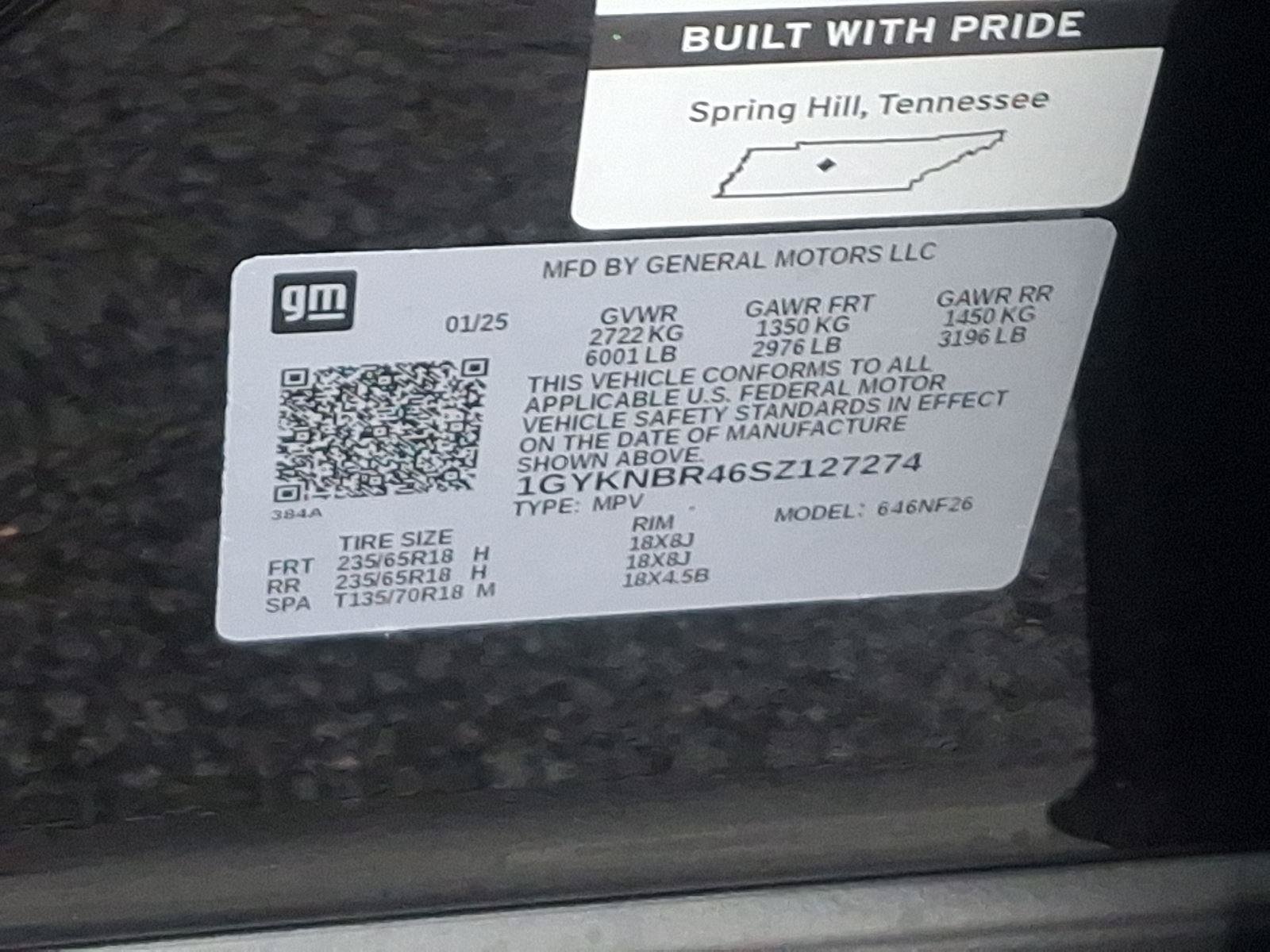 New 2025 Cadillac XT5 Luxury w/ LPO, Floor Liner Package AWD/4WD image 11