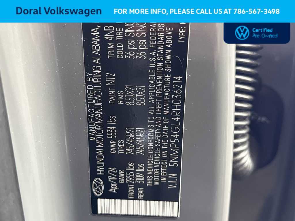 Used 2024 Hyundai Santa Fe Calligraphy image 28