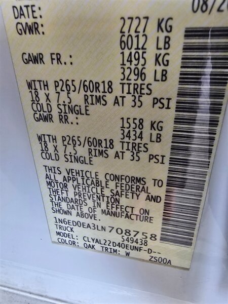 Used 2020 Nissan Frontier SV w/ Midnight Edition Floor Mats RWD image 33