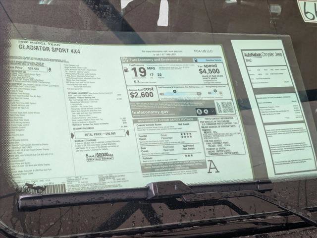 New 2026 Jeep Gladiator Sport image 18