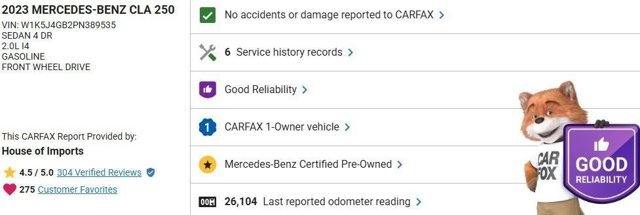 Certified 2023 Mercedes-Benz CLA 250 image 3