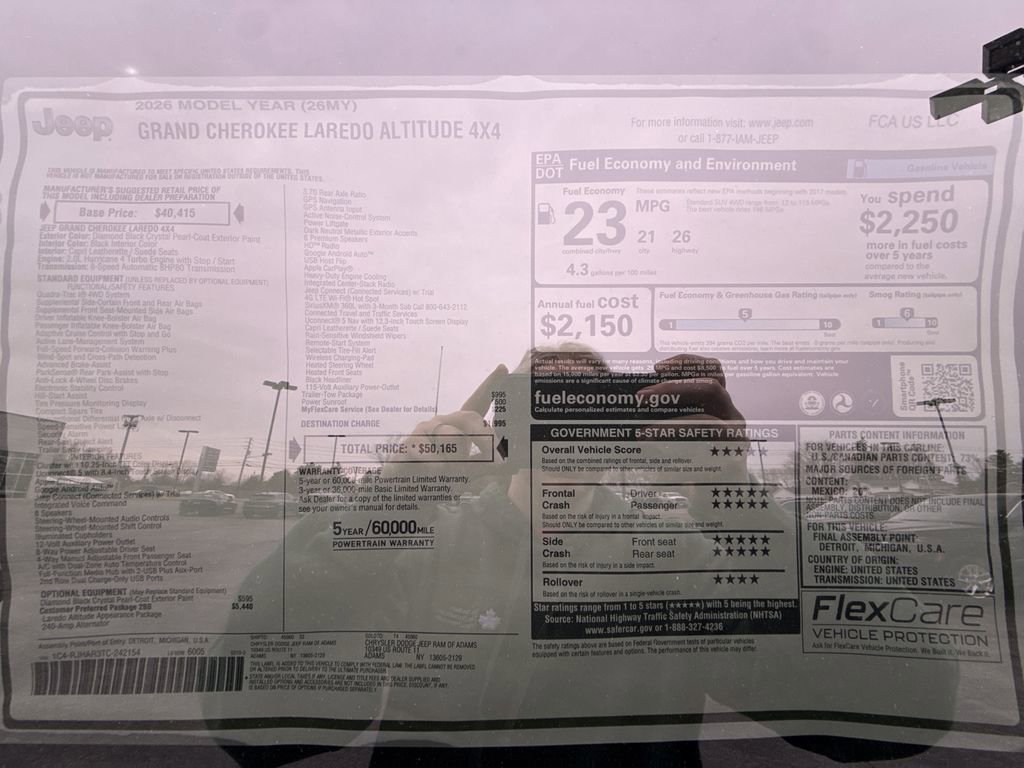 New 2026 Jeep Grand Cherokee Altitude AWD/4WD image 10