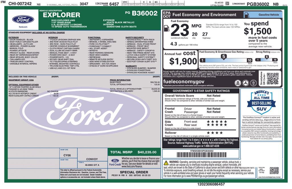 Certified 2023 Ford Explorer XLT image 31