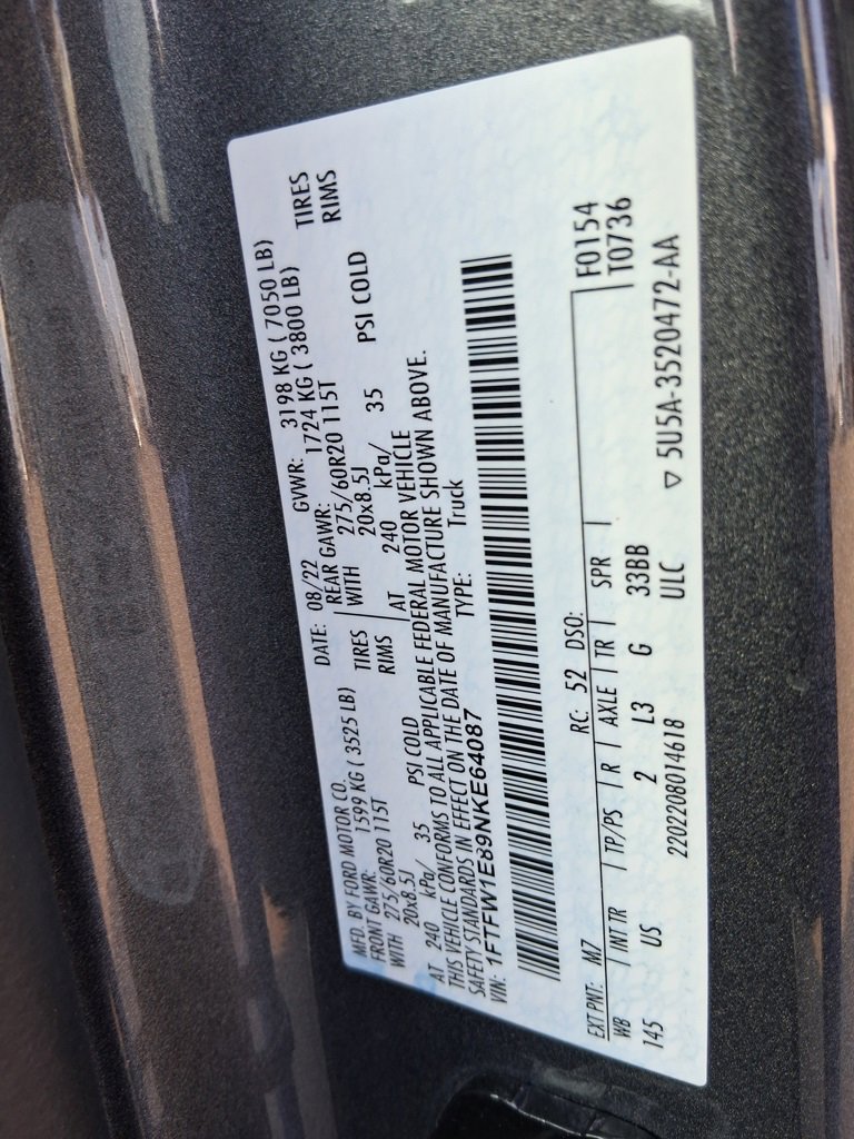 Used 2022 Ford F150 XLT w/ Equipment Group 302A High image 14