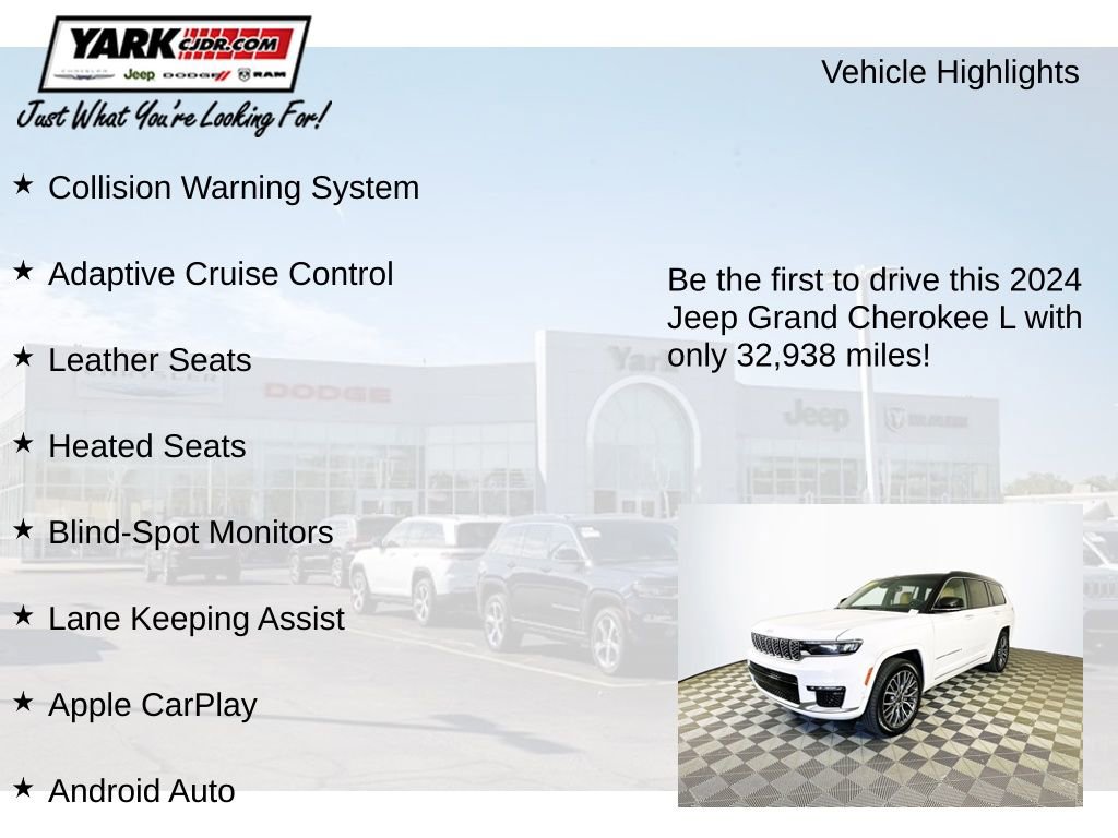 Certified 2024 Jeep Grand Cherokee L Summit AWD/4WD image 13
