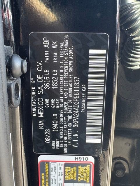 Certified 2023 Kia Rio S FWD image 18