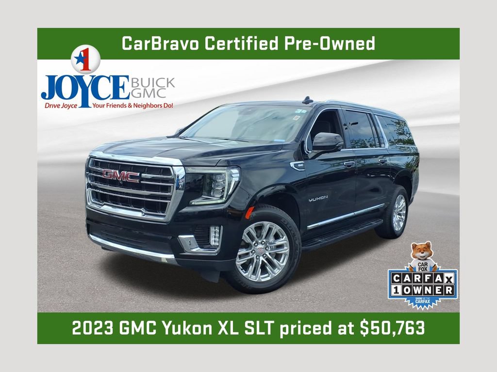 Certified 2023 GMC Yukon XL SLT w/ SLT Premium Package AWD/4WD image 1