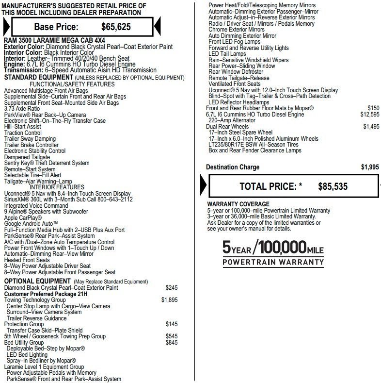 Used 2024 RAM 3500 Laramie w/ Towing Technology Group image 2