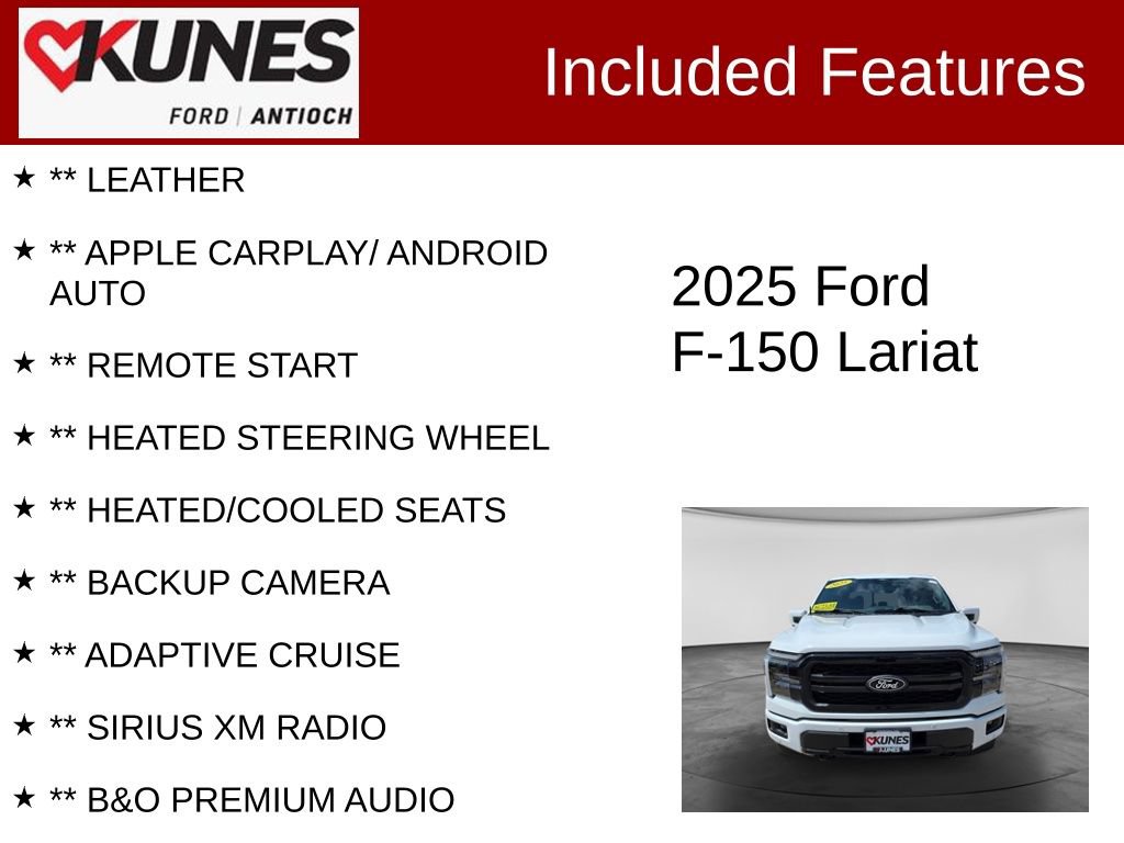 Certified 2025 Ford F150 Lariat AWD/4WD image 3