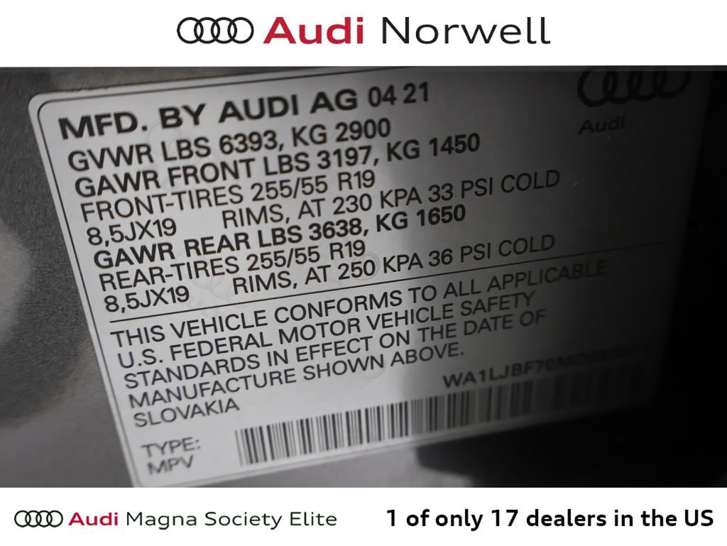 Used 2021 Audi Q7 2.0T Premium Plus AWD/4WD image 3