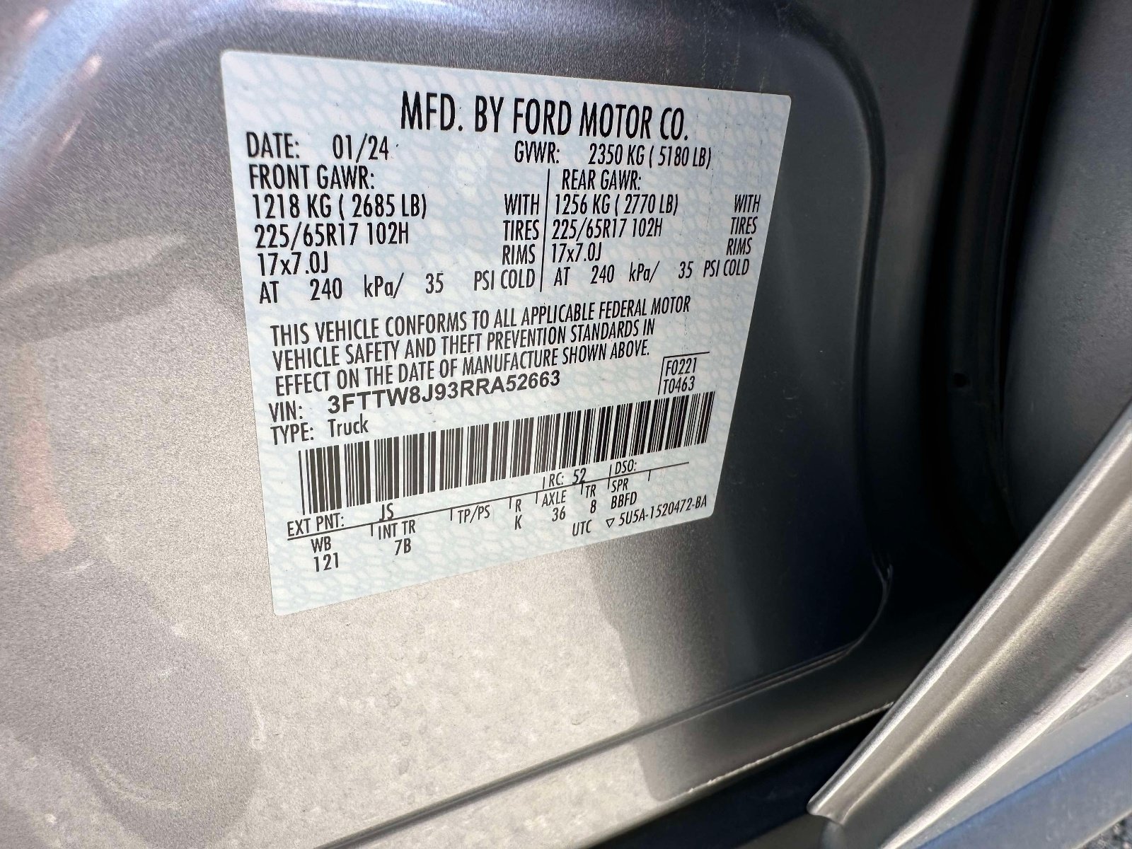 Used 2024 Ford Maverick XLT w/ Equipment Group 300A Standard AWD/4WD image 30