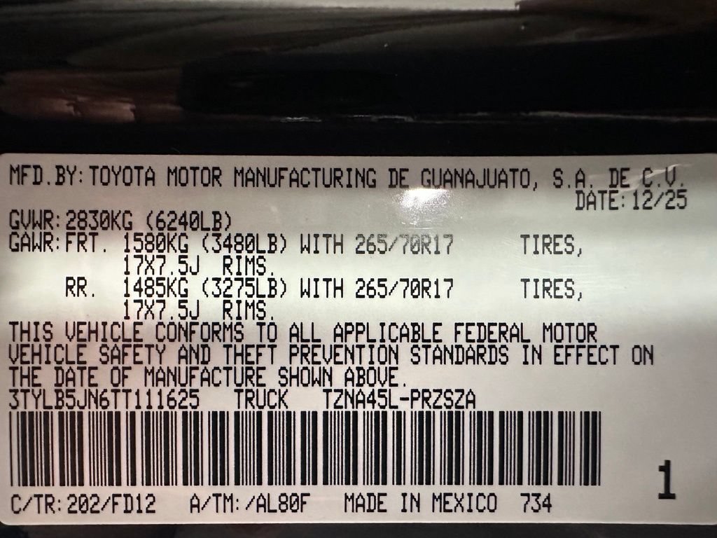 Used 2026 Toyota Tacoma TRD Off-Road AWD/4WD image 11