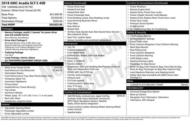 Used 2018 GMC Acadia SLT video 2