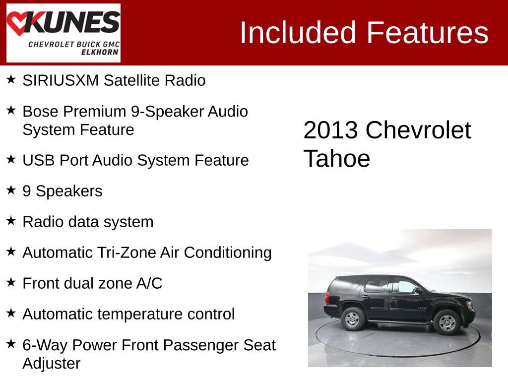Used 2013 Chevrolet Tahoe LT AWD/4WD image 3