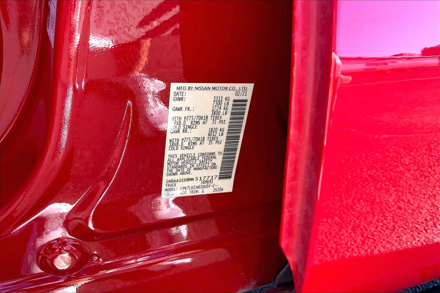 Used 2021 Nissan Titan PRO-4X w/ Pro-4x Convenience Package AWD/4WD image 37