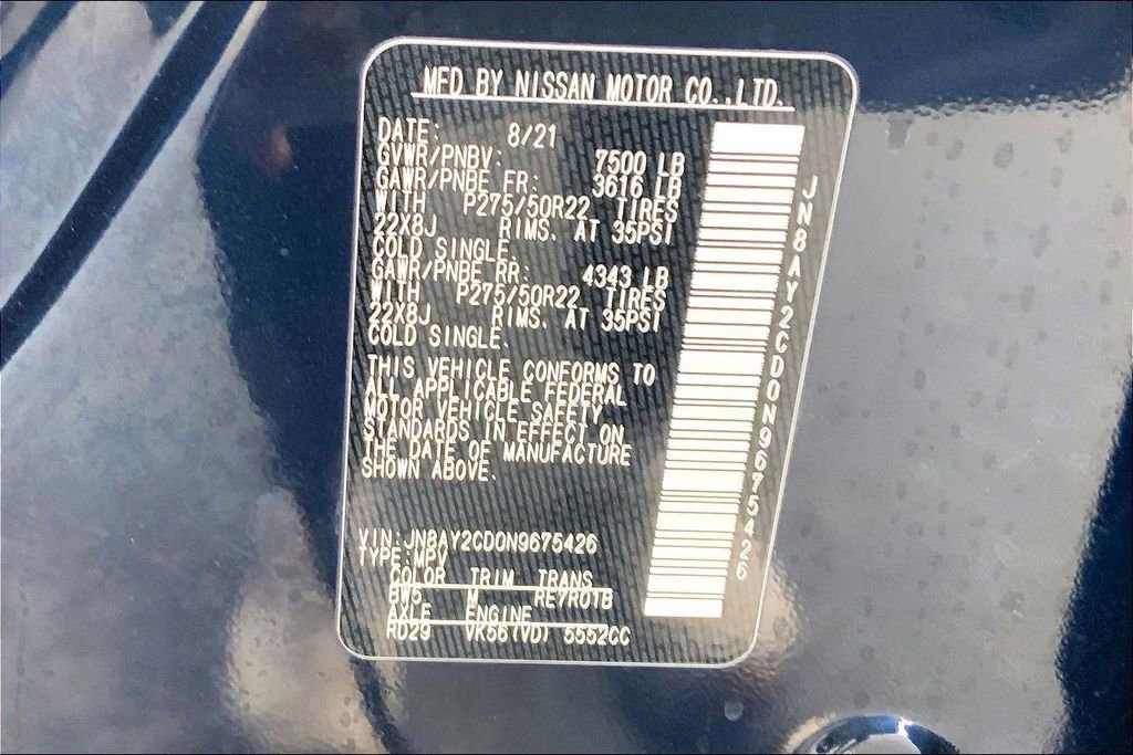 Used 2022 Nissan Armada Platinum image 14