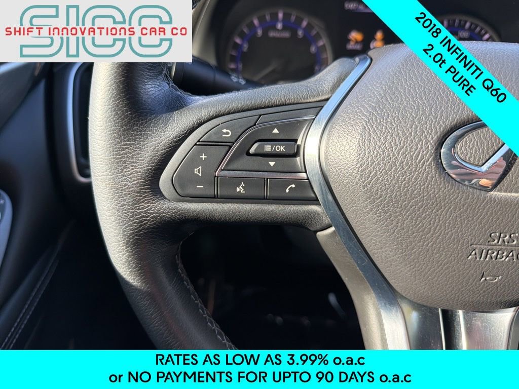 Used 2018 INFINITI Q60 2.0t w/ Moonroof Package RWD image 11