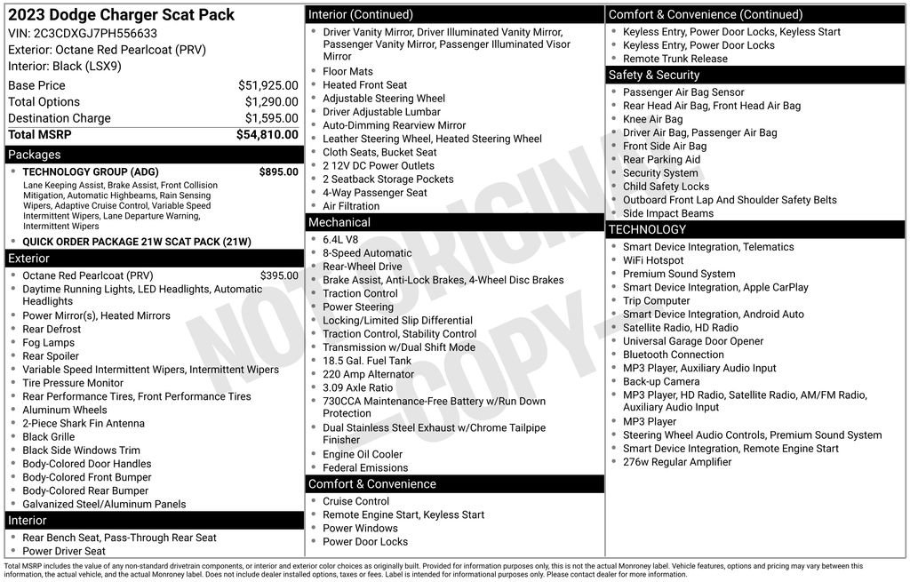 Used 2023 Dodge Charger Scat Pack w/ Technology Group RWD image 39
