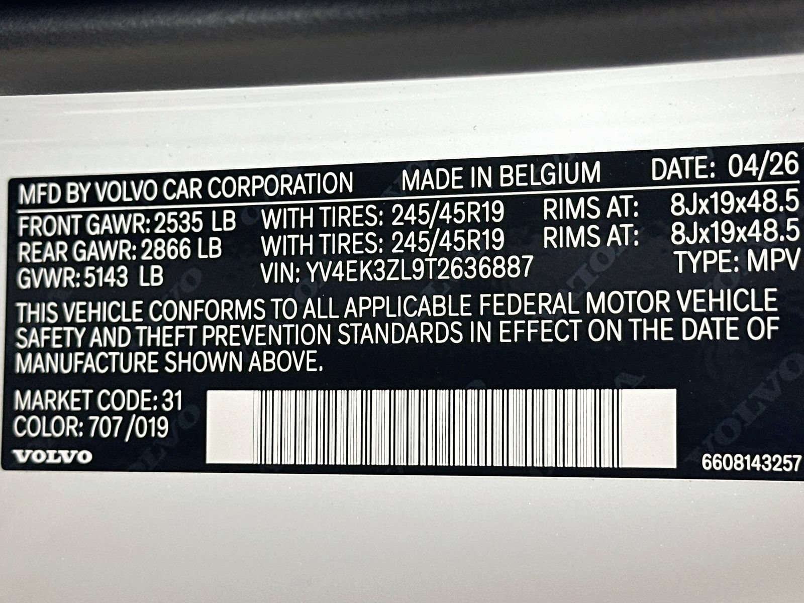 New 2026 Volvo EX30 Ultra w/ Protection Package AWD/4WD image 43