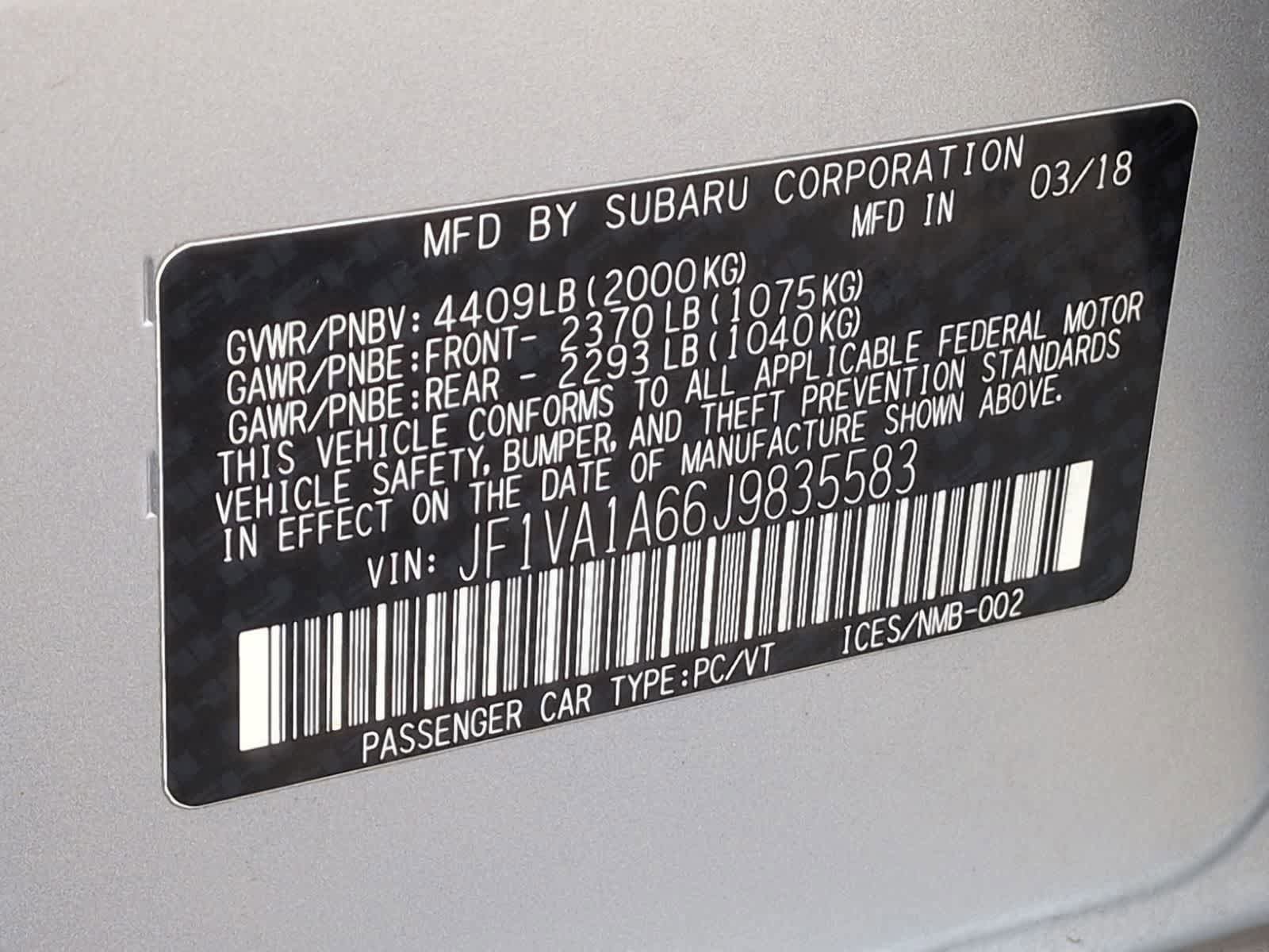 Used 2018 Subaru WRX AWD/4WD image 34