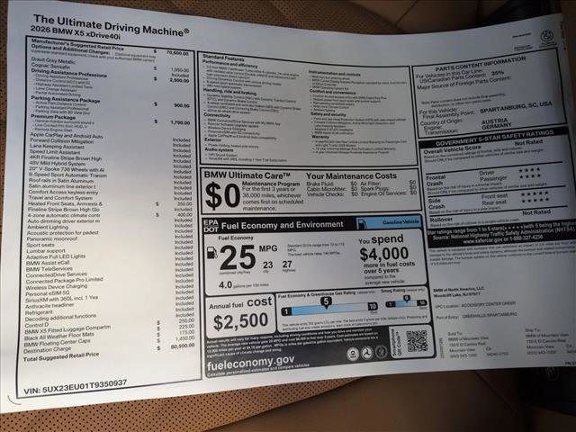New 2026 BMW X5 xDrive40i image 18