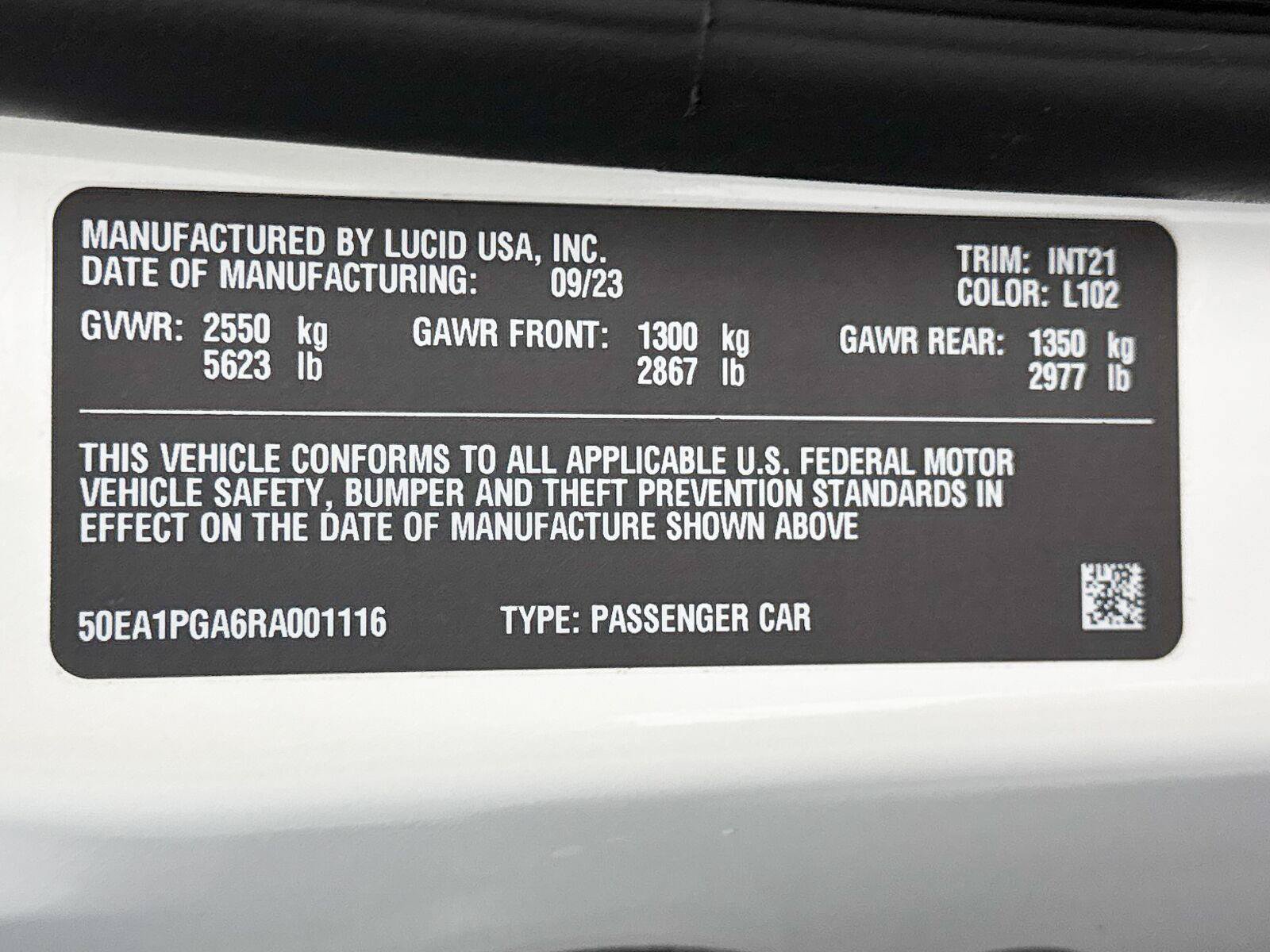 Used 2024 Lucid Air Pure RWD image 37
