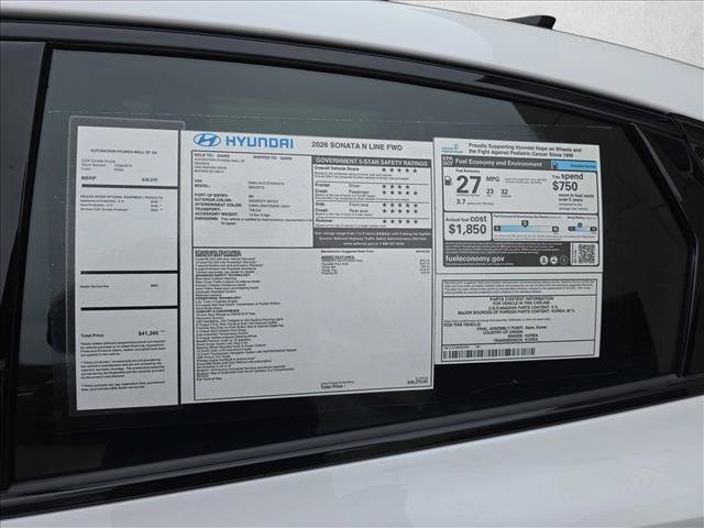 New 2026 Hyundai Sonata N Line FWD image 17
