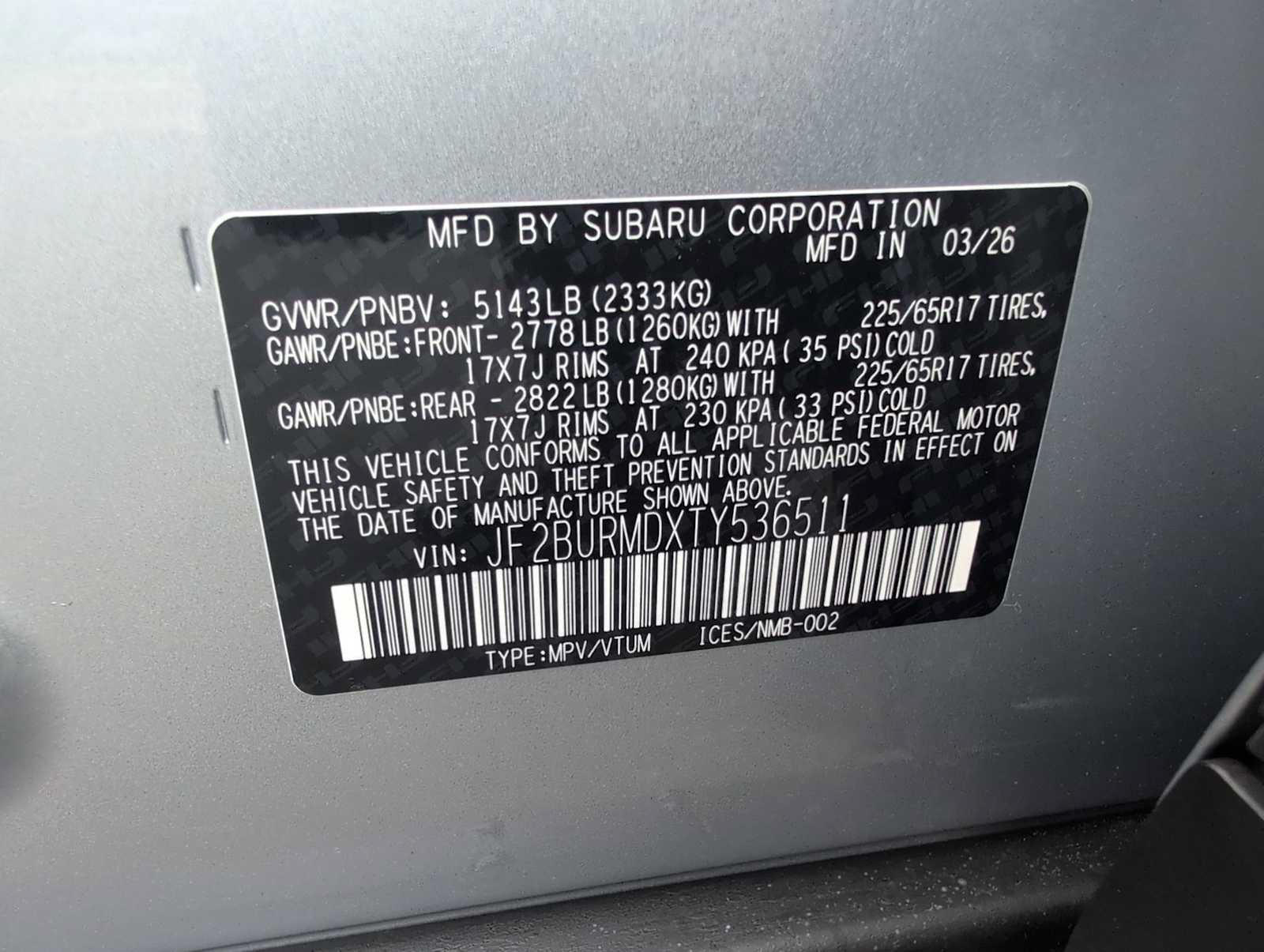 New 2026 Subaru Outback Wilderness AWD/4WD image 34