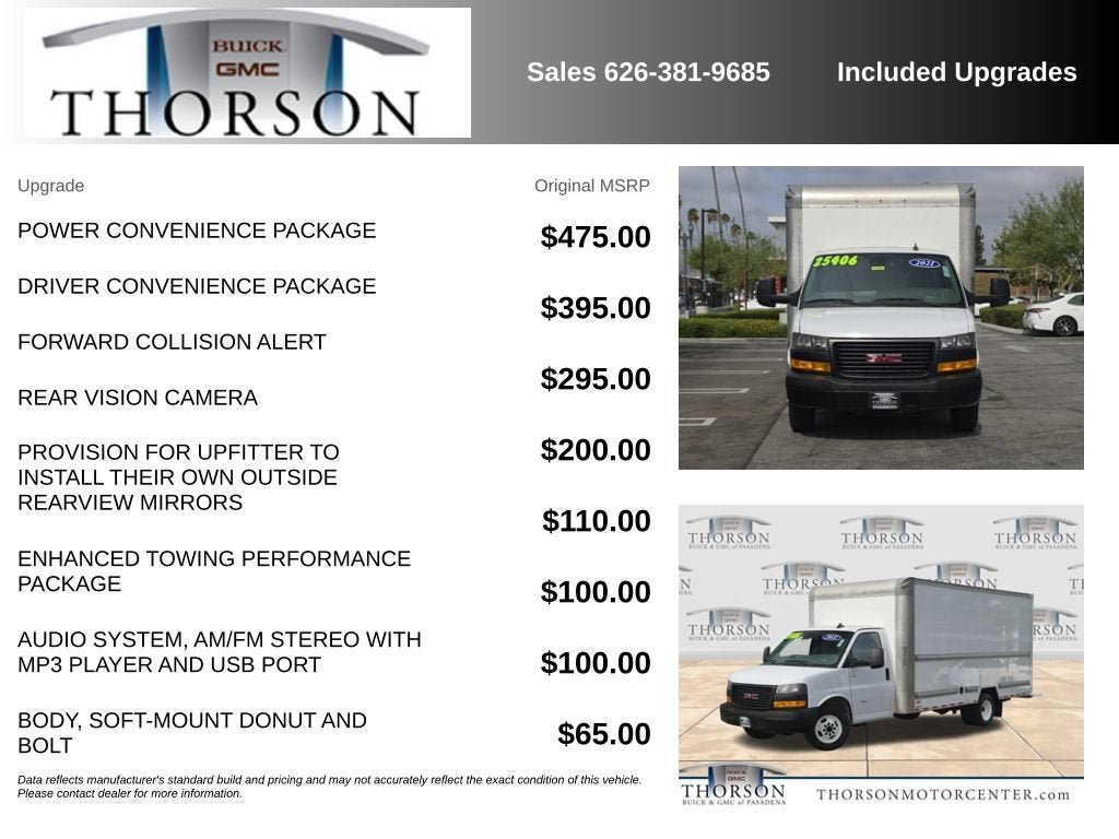 Used 2021 GMC Savana 3500 Extended w/ Power Convenience Package RWD image 6